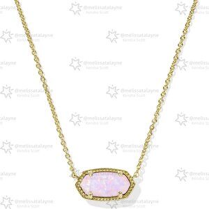 Elisa Gold Short Pendant Necklace
